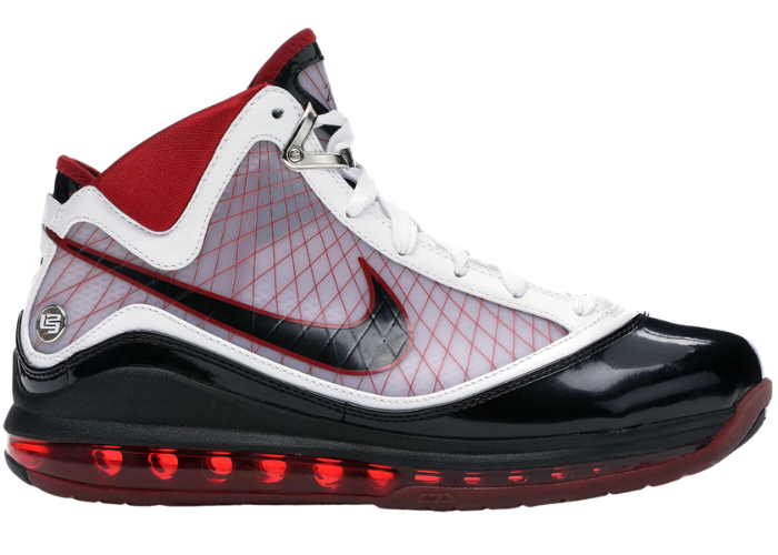 Nike LeBron 7 White/Black-Varsity Red