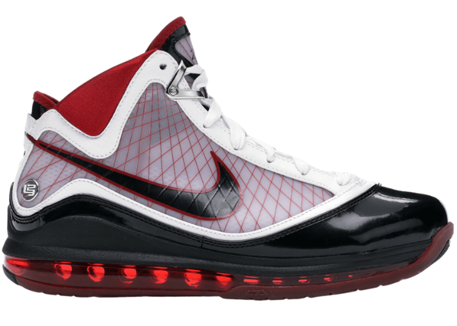 Nike LeBron 7 White/Black-Varsity Red