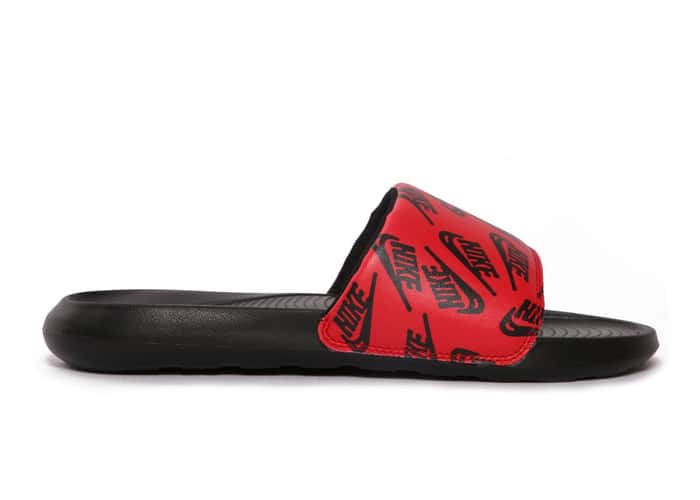 Nike Victori One Slide Red Logo Print