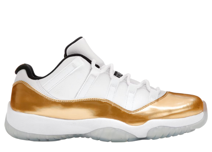 jordan 11 low closing ceremony on feet