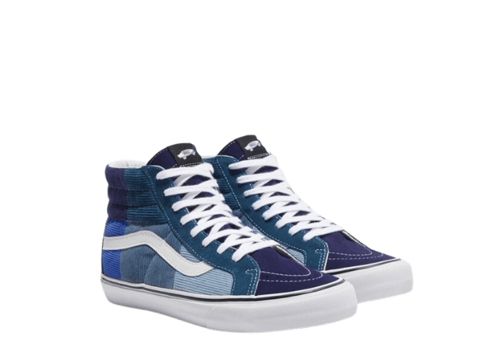 Vans Vault Sk8-Hi Corduroy Patchwork Noah Blue