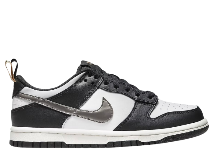 Nike Dunk Low Black White Metallic (GS)