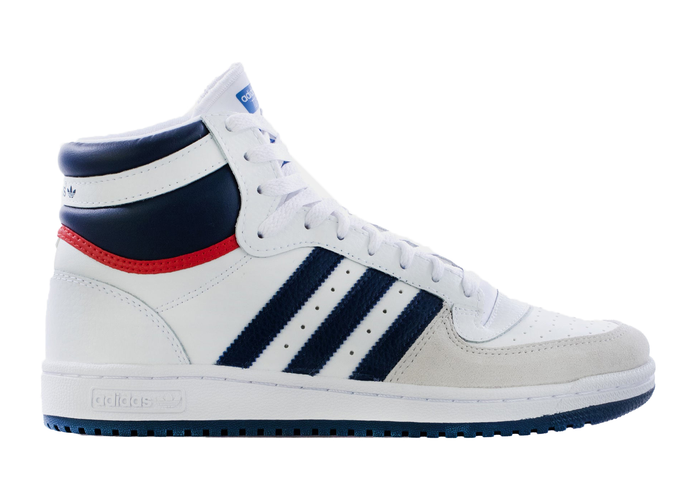 adidas Top Ten Hi White Navy Red