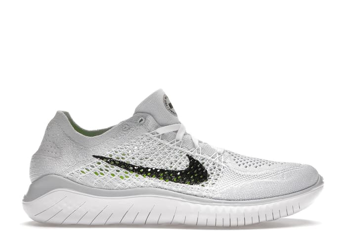 Nike Free RN Flyknit 2018 White Pure Platinum (W)