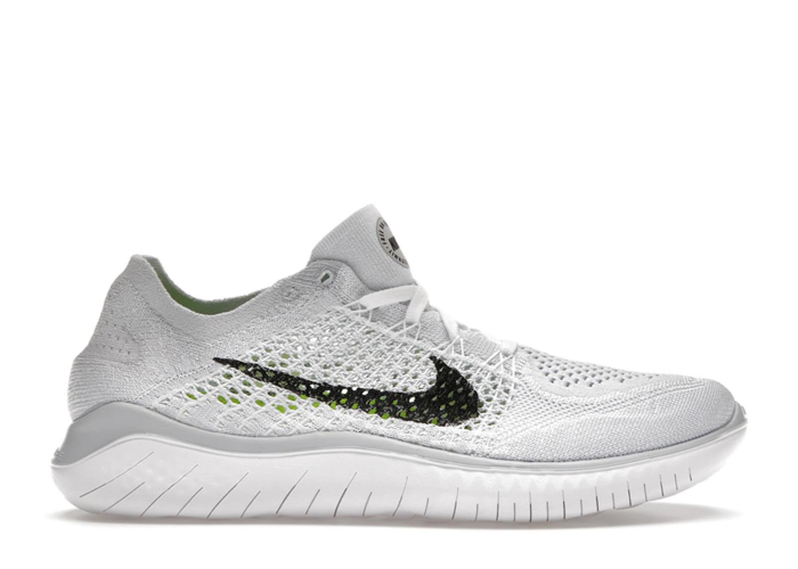 Nike Free RN Flyknit 2018 White Pure Platinum (W)