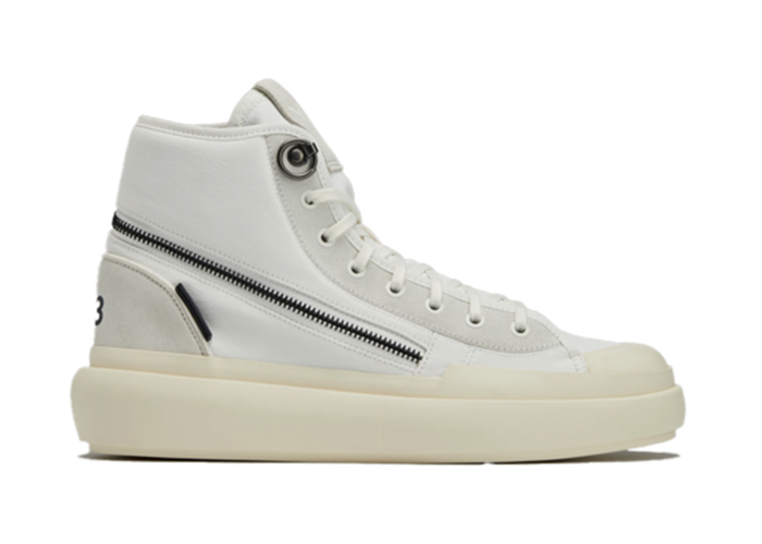 adidas Y-3 Ajatu Court High Core White Orbit Grey Cream White