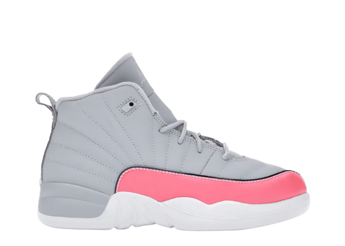 Air Jordan 12 Retro Wolf Grey Racer Pink (PS)