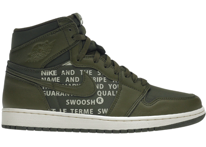 Air Jordan 1 Retro High Olive Canvas