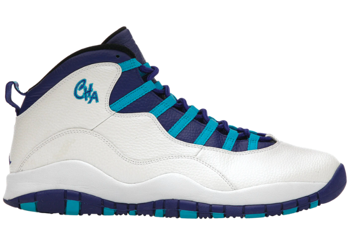 white black and blue jordan 10