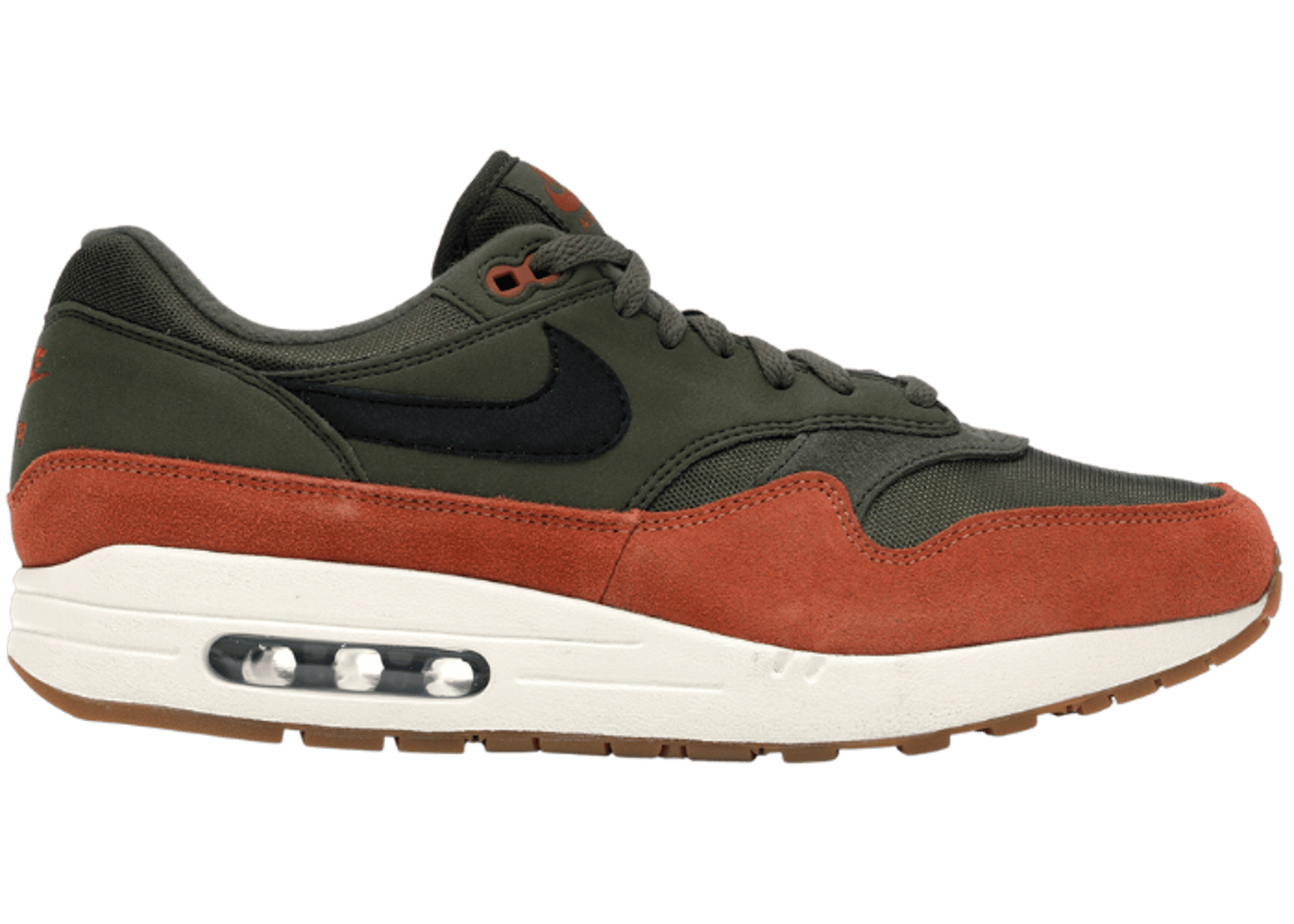 Nike Air Max 1 Olive Canvas Dark Russet