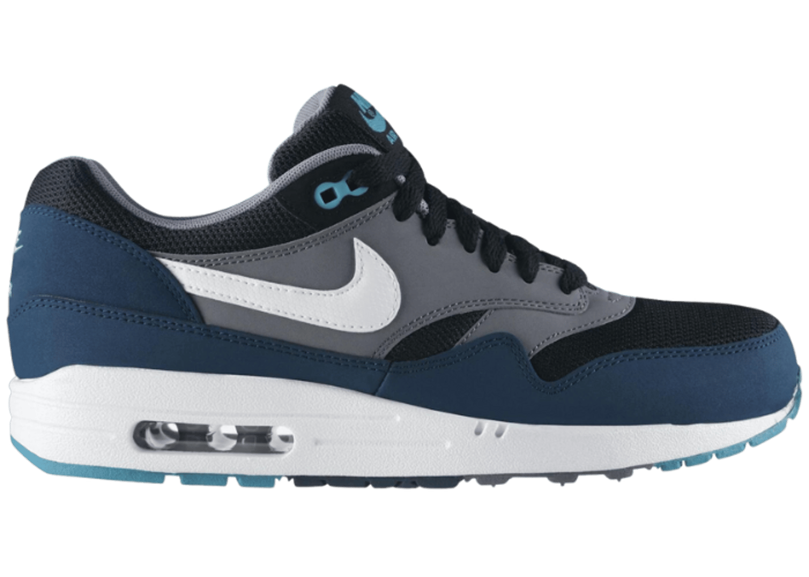 Nike Air Max 1 Black Mid Turquoise