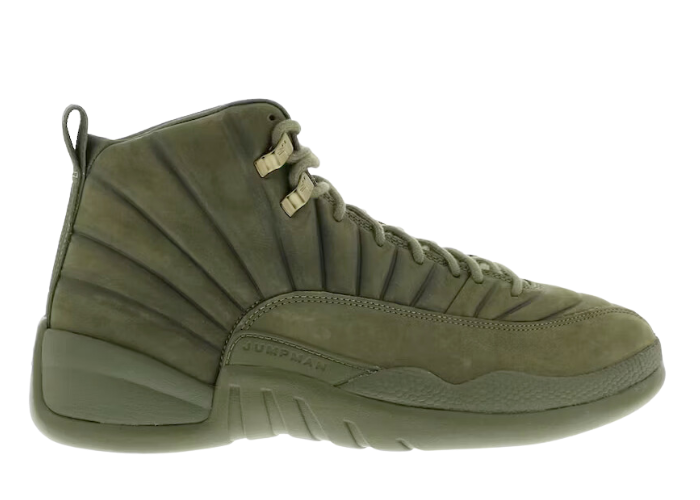 olive green air jordan 12