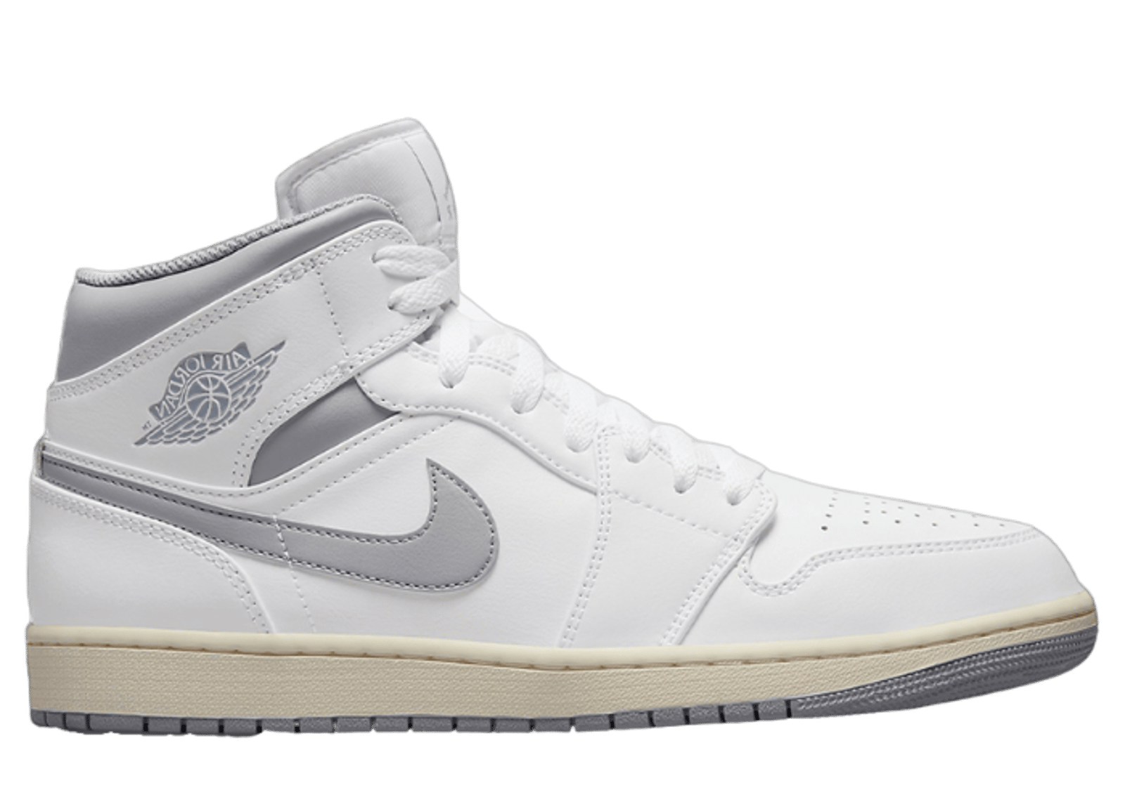 Jordan 1 Mid White Stealth