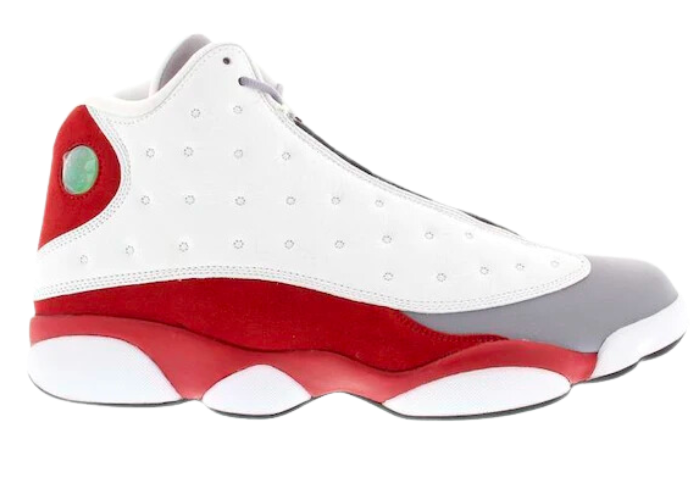 gray and pink jordan 13