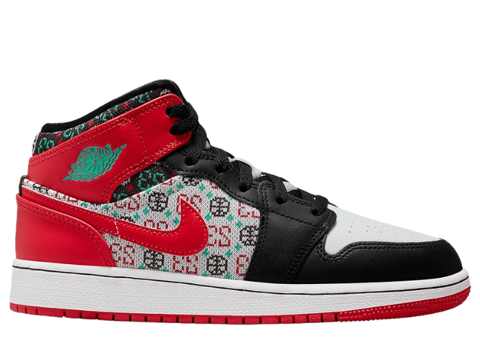 Jordan 1 Mid Ugly Christmas Sweater (GS)