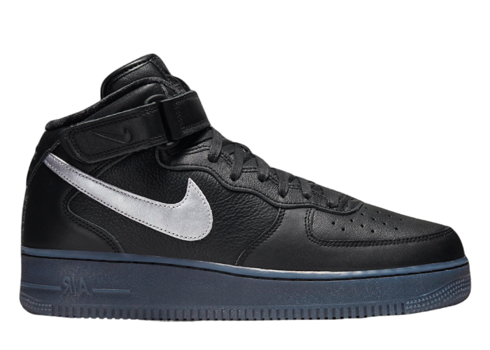 Nike Air Force 1 Mid Premium Black Metallic