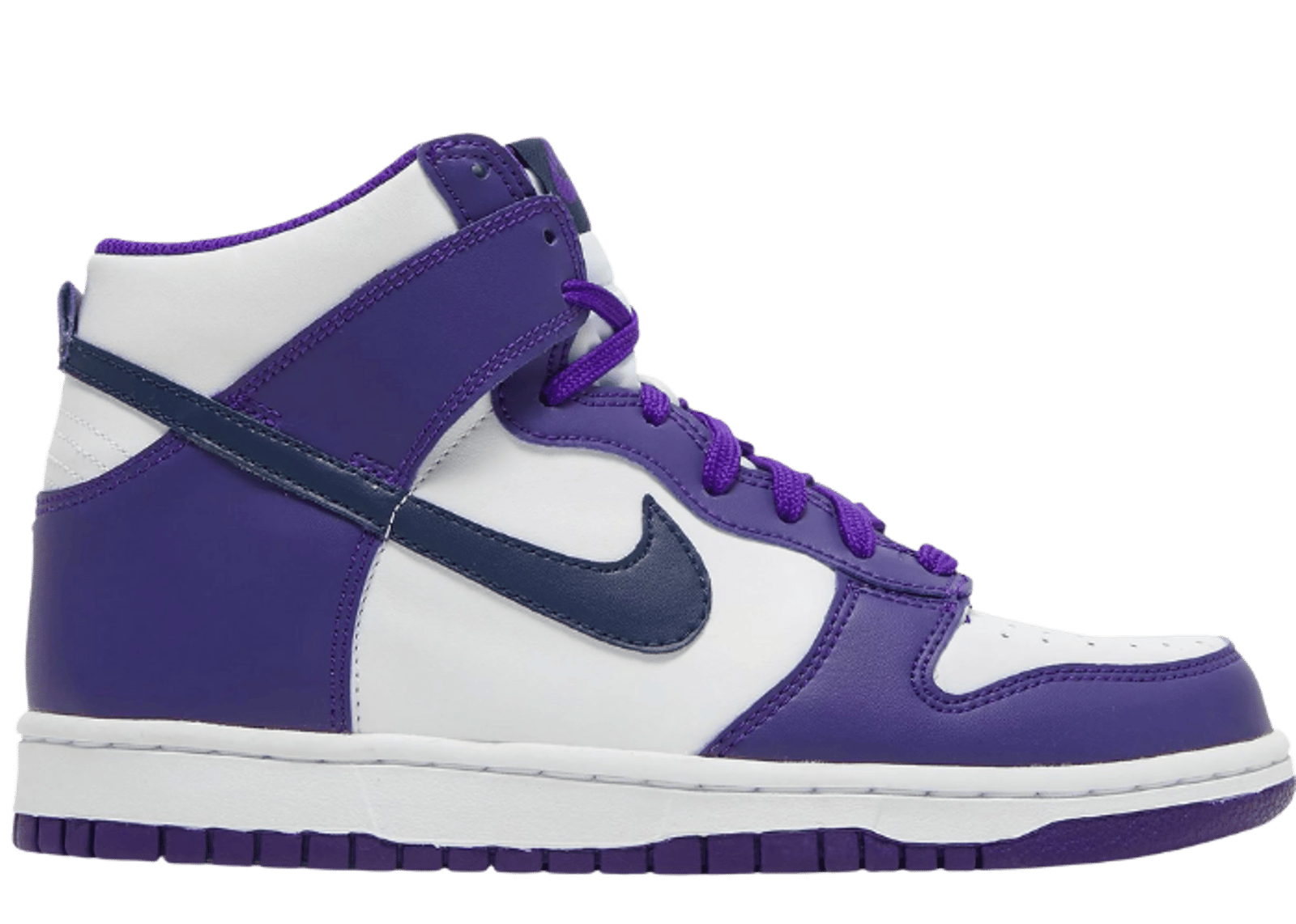 Nike Dunk High Electro Purple Midnight Navy (GS)