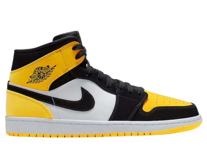 Jordan 1 Mid Yellow Toe Black