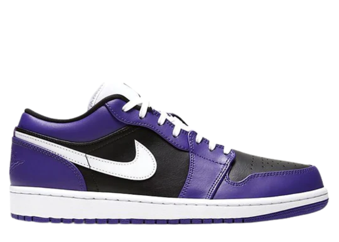 Jordan 1 Low Court Purple Black