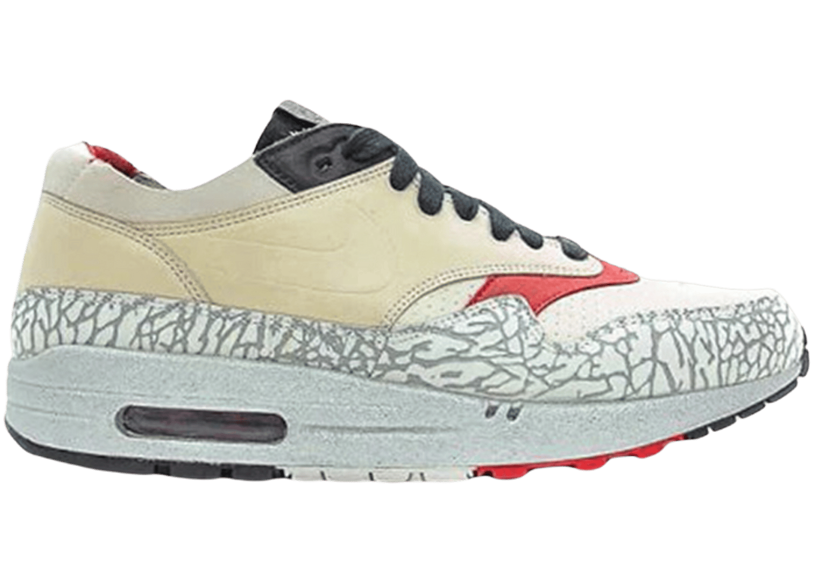 Nike Air Max 1 NL Premium Elephant Print Neutral Grey Varsity Red (2005)