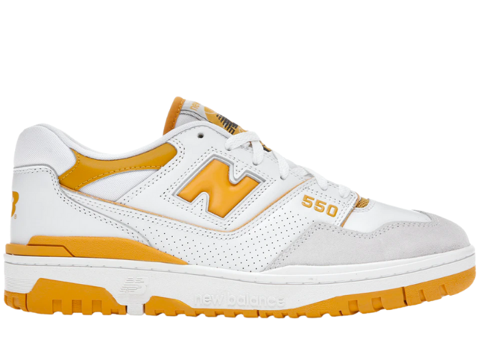 New Balance 550 Sea Salt Varsity Gold