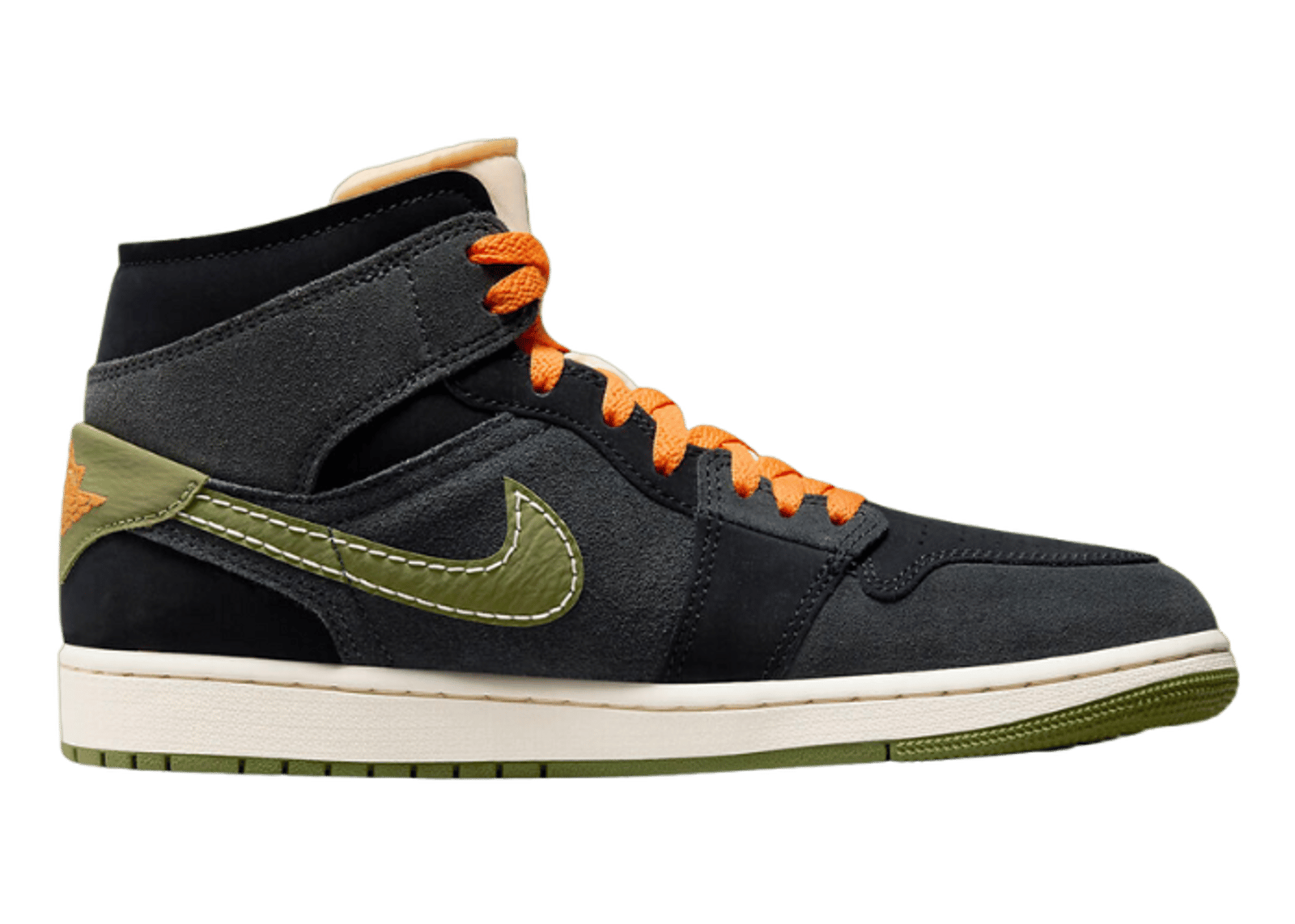 Air Jordan 1 Mid SE Craft Anthracite Sky J Light Olive (GS)