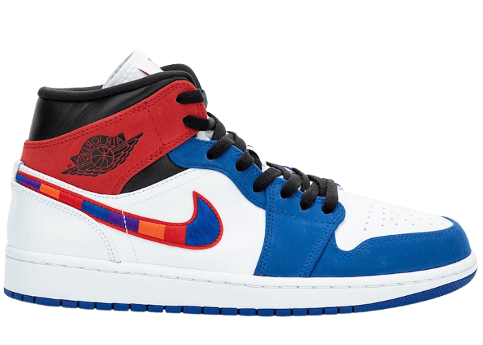 Jordan 1 Mid Multi-Color Swoosh