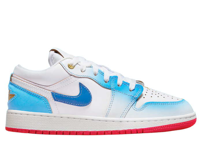 Air Jordan 1 Low SE White Game Royal University Blue (GS)