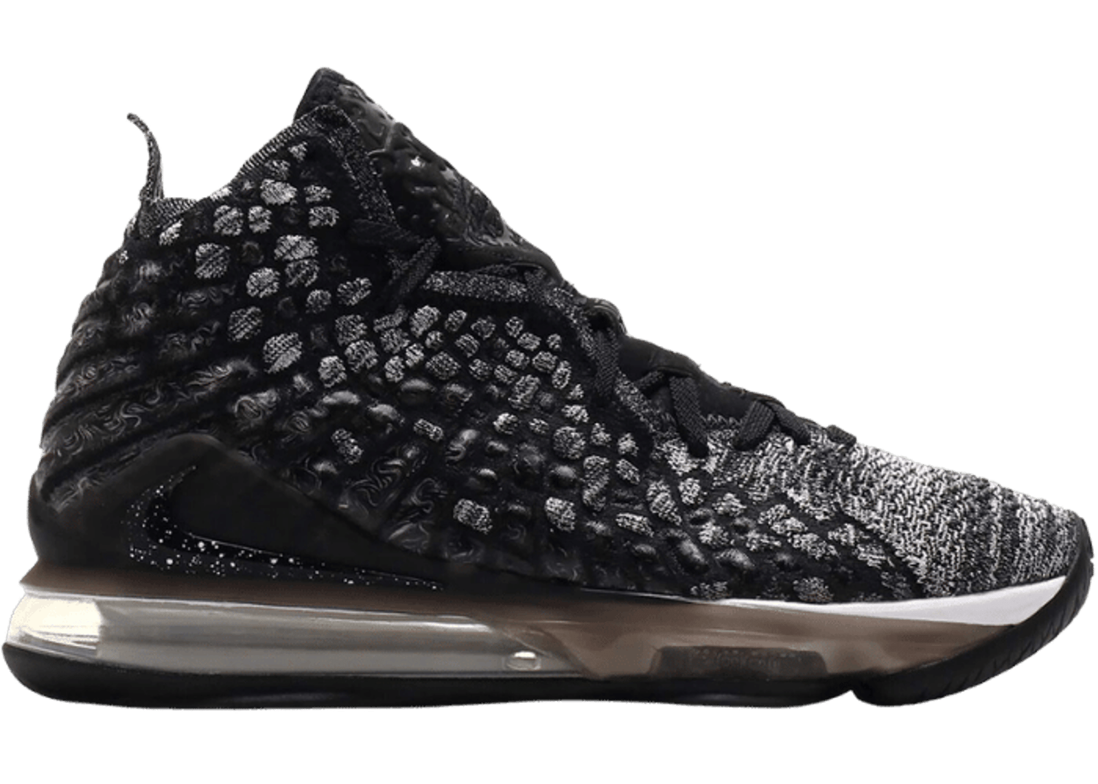 Nike LeBron 17 Black White (GS)