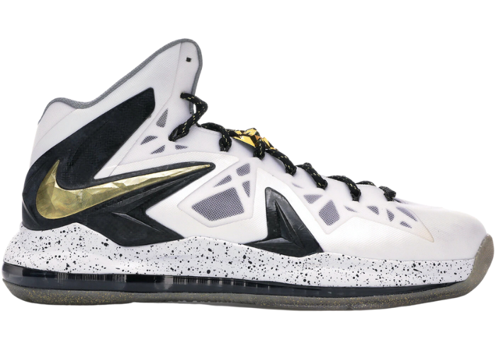 Nike LeBron X Elite+ White Gold