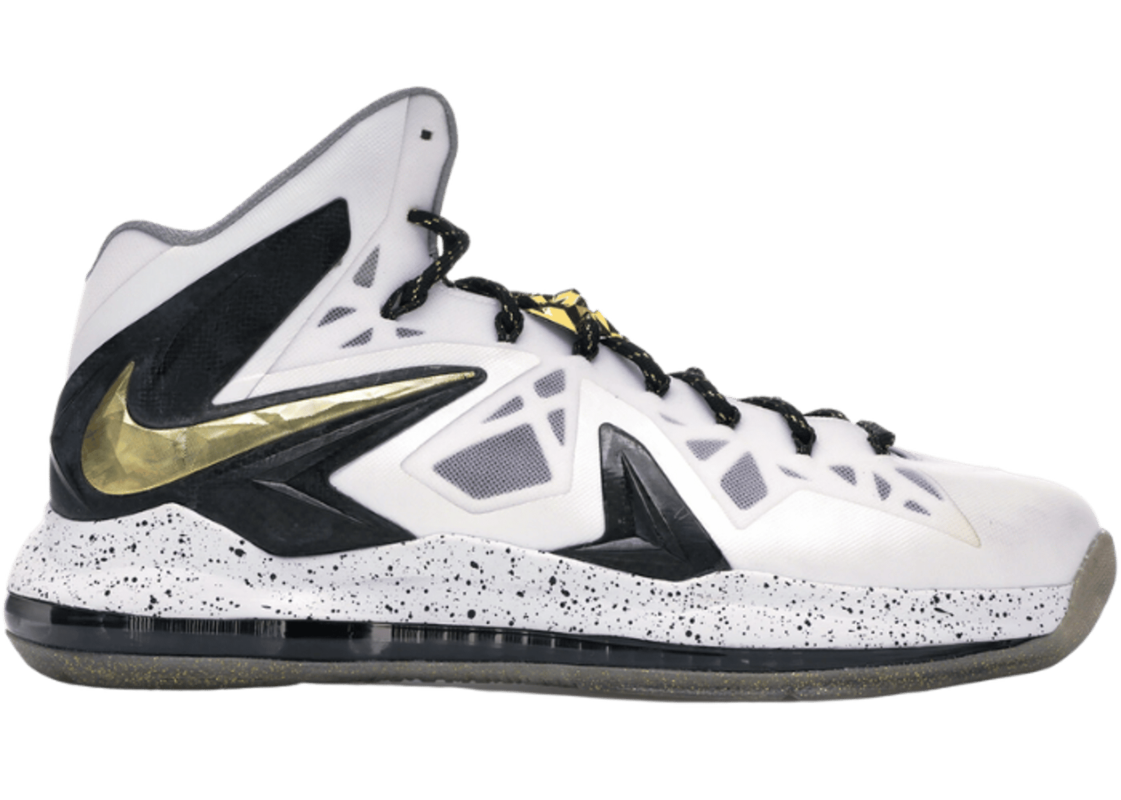 Nike LeBron X Elite+ White Gold