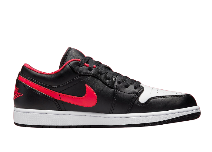 シューズ(男性用) NIKEAIR JORDAN1LOW BLACK/SIREN RED/WHITE Nike Air Jordan 1 Low Shoes Black Fire Red White 553558-063