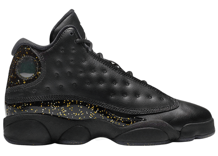 Air Jordan 13 Retro Black Metallic Gold (PS) - DC9444-007