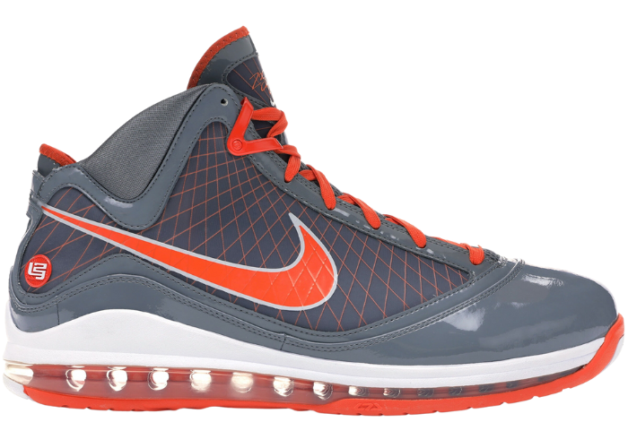grey and orange lebrons