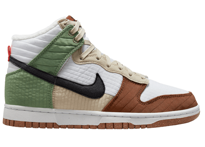 Nike Dunk High Toasty White Brown Green (W)