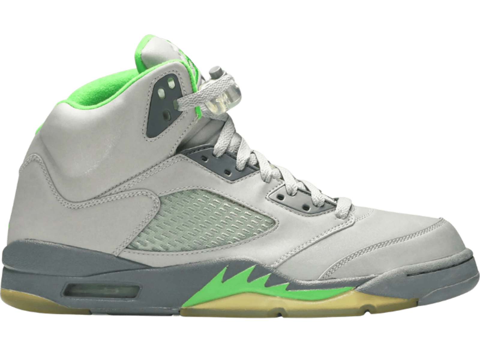 Grey and lime green jordan 5 online