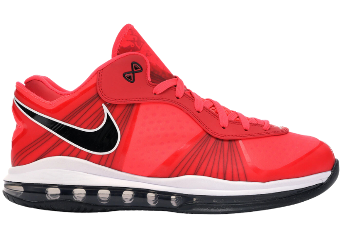 lebron 8 solar red on feet