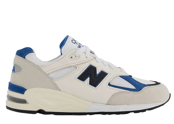 New Balance 990v2 Made in USA White Blue