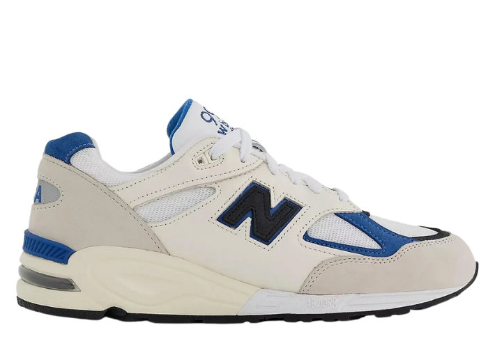 New Balance 990v2 Made in USA White Blue