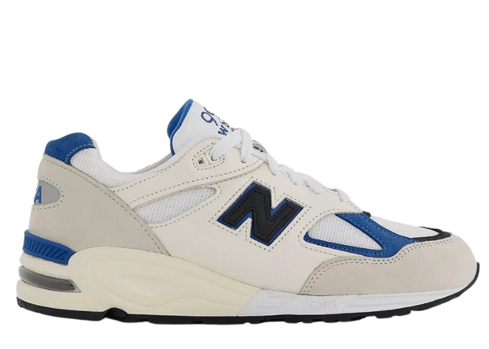 New Balance 990v2 Made in USA White Blue