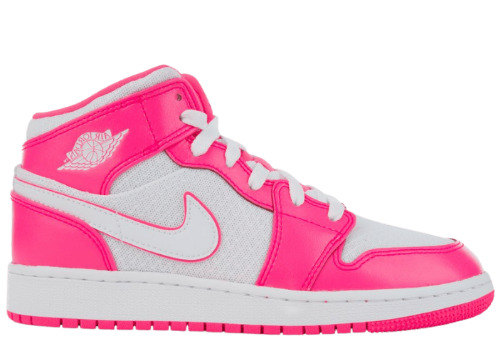 Jordan 1 Mid Hyper Pink White (GS)