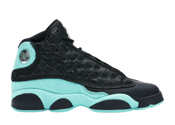 all black 13s green bottom