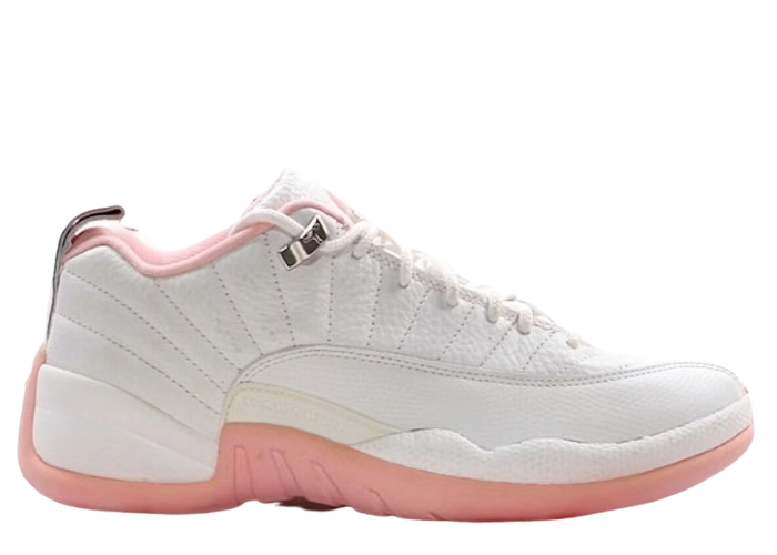 pink & white jordan 12
