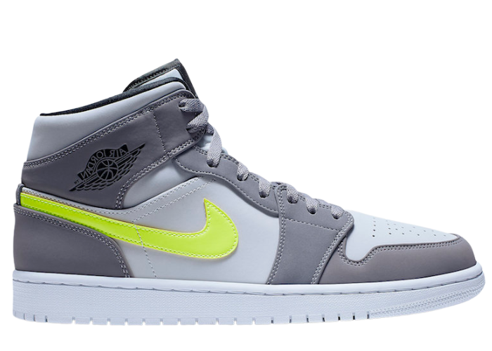 Jordan 1 Mid Gunsmoke Volt