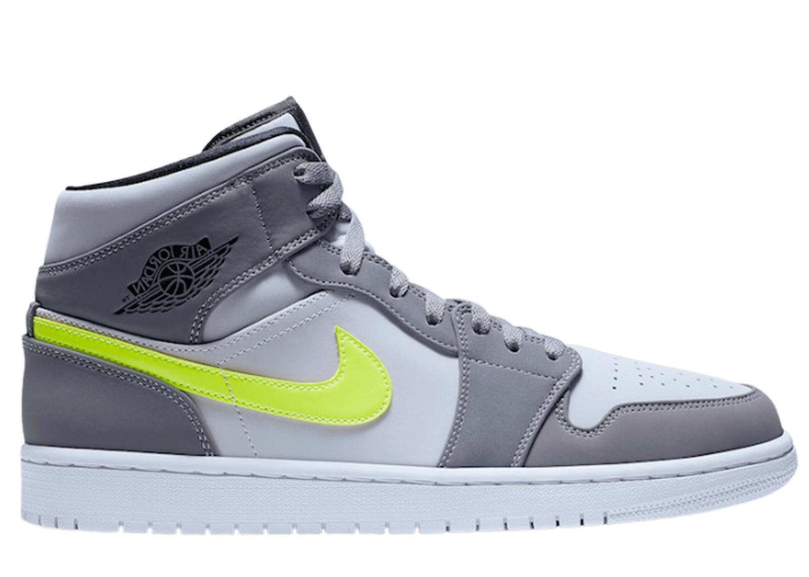 Jordan 1 Mid Gunsmoke Volt