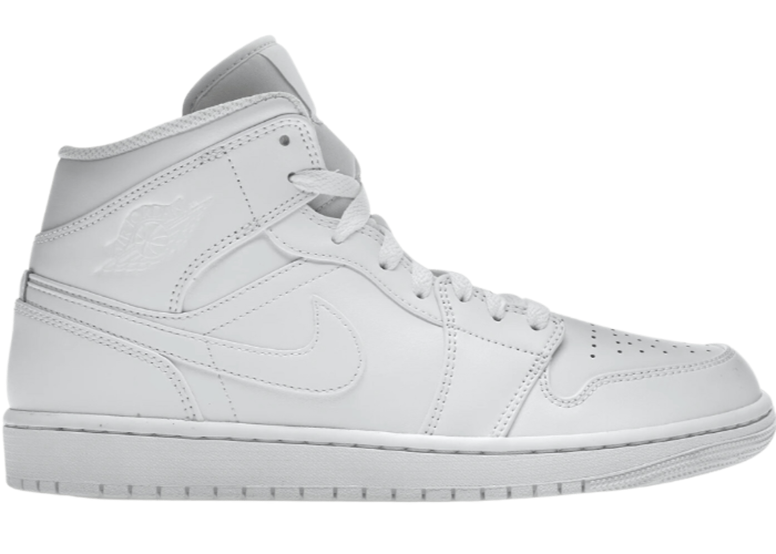Air Jordan 1 Mid Triple White (2022)