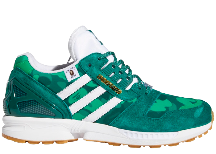 adidas ZX 8000 Bape Undefeated Green - FY8851 Raffles