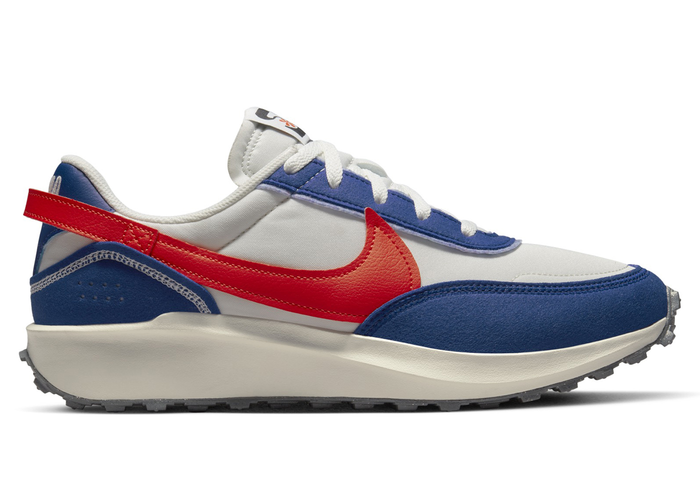 Nike Waffle Debut Swoosh Habanero Red Old Royal