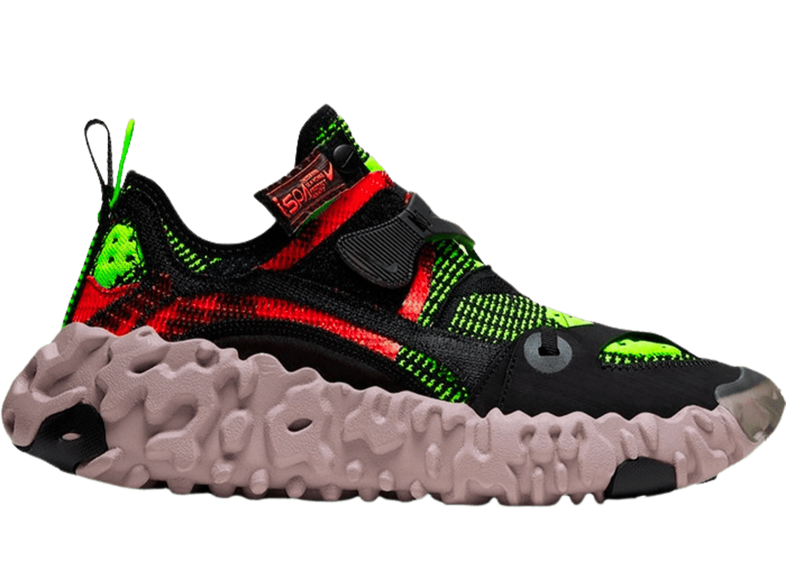 Nike ISPA Overreact Black Red Volt