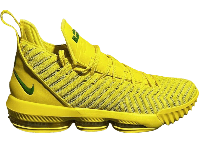 Nike LeBron 16 Oregon Ducks Yellow Strike (PE)